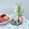 Osterdeko mit Osterhase, Tischdeko mit Blumen, Geschenk im Frühling Bild 9