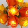 Lichterkette Rosen in gelb orange, Osterdeko, Tischdeko Ostern Bild 4