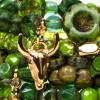 Perlenarmband Set grün, boho Schmuck, Unikat bohemian Bettelarmband, Geschenk Ostern Bild 3