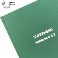 Notizbuch, SUPERHERO, smaragdgrün, DIN A5 Bild 1
