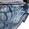 Wickelschal mit Knopf Damen Paisley blau Patchwork Fleece Knopfschal Schal Bild 3