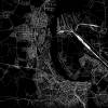 Stadtplan ROSTOCK - Just a black Map I Digitaldruck Stadtkarte citymap City Poster Kunstdruck Stadt Karte Bild 2