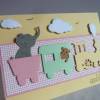 Glückwunschkarte zum Geburtstag, Geburtstagskarte mit Eisenbahn, Elefant und Teddy Bild 4