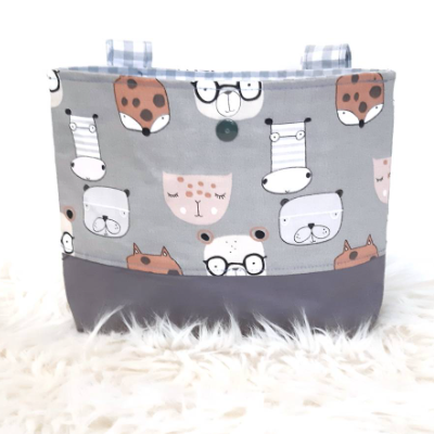 Lenkertasche für Fahrrad, Dreirad, Laufrad "Zootiere", personalisierbar