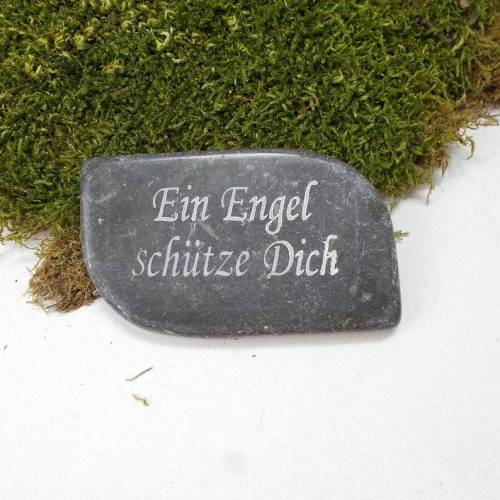 Grabdekoration, kleine Marmorplatte, Spruchplatte, Dekoplatte für Grabgestecke, Floristikbedarf, 3