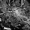 Stadtplan SAARBRÜCKEN - Just a black Map I Digitaldruck Stadtkarte citymap City Poster Kunstdruck Stadt Karte Bild 4
