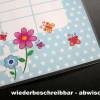 A4 Stundenplan | Regenbogen Einhorn rosa - personalisierbar, optional wiederbeschreibbar Bild 2