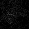 Stadtplan SONNEBERG - Just a black Map I Digitaldruck Stadtkarte citymap City Poster Kunstdruck Stadt Karte Bild 2