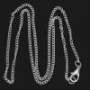1 oder 12 Kette, Halskette, Gliederkette, 45cm, versilbert,58863 Bild 2