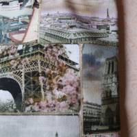 Einkaufstasche, Shopper, mit Paris-Motiven, Stofftasche, Stoffbeutel, Einkaufsbeutel Bild 4