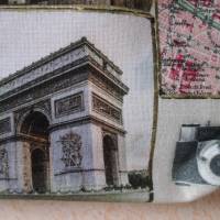 Einkaufstasche, Shopper, mit Paris-Motiven, Stofftasche, Stoffbeutel, Einkaufsbeutel Bild 7