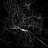 Stadtplan NORDHAUSEN - Just a black Map I Digitaldruck Stadtkarte citymap City Poster Kunstdruck Stadt Karte Bild 2