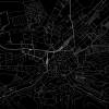 Stadtplan WERNIGERODE - Just a black Map I Digitaldruck Stadtkarte citymap City Poster Kunstdruck Stadt Karte Bild 2