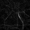 Stadtplan WIESBADEN - Just a black Map I Digitaldruck Stadtkarte citymap City Poster Kunstdruck Stadt Karte Bild 2