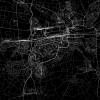 Stadtplan WOLFSBURG - Just a black Map I Digitaldruck Stadtkarte citymap City Poster Kunstdruck Stadt Karte Bild 2