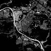Stadtplan WÜRZBURG - Just a black Map I Digitaldruck Stadtkarte citymap City Poster Kunstdruck Stadt Karte Bild 3