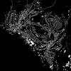 Stadtplan ZELLA-MEHLIS - Just a black Map I Digitaldruck Stadtkarte citymap City Poster Kunstdruck Stadt Karte Bild 3