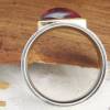 Breiter Ring aus Silber 925/- mit pinkfarbenem, dreieckigem Turmalin Bild 5