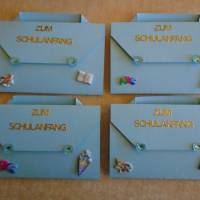 4St.Einladungskarten Einschulung Einhorn Schulangang Einladungen Mädchen Schule 