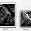 Stadtplan MAINZ - Just a black Map I Digitaldruck Stadtkarte citymap City Poster Kunstdruck Stadt Karte Bild 5