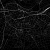 Stadtplan OFFENBACH - Just a black Map I Digitaldruck Stadtkarte citymap City Poster Kunstdruck Stadt Karte Bild 2