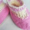 Babyschuhe rosa 100%Wolle Gr. 14/15 Bild 6