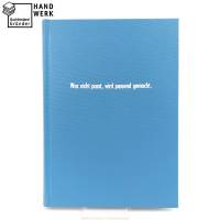 Notizbuch, Was nicht passt, wird passend gemacht, lagune blau, DIN A5 Bild 2