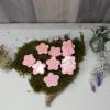 Dekomaterial, Blumen aus Holz, rosa,Blüten, Streuteile, Material, Bild 3