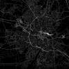 Stadtplan OLDENBURG - Just a black Map I Digitaldruck Stadtkarte citymap City Poster Kunstdruck Stadt Karte Bild 2