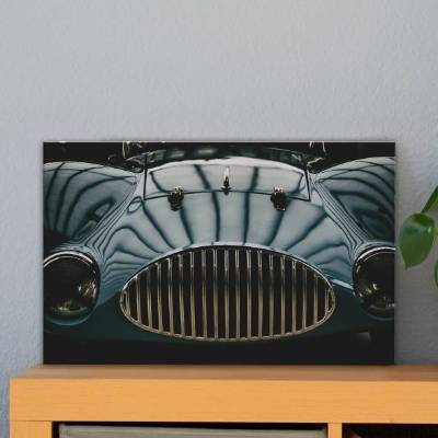 Oldtimer Auto Rennwagen Leinwand Druck Fotografie 40x30cm Wanddeko Wandbild