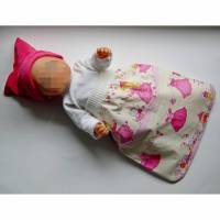 Schlafsack Frühchen, Puppen-Schlafsack, Babyschlafsack,  Puppenfußsack, Puppen-Strampelsack Prinzessin, Puppenschlafsack, Fußsack für Babybett, Schlafsack Frühchen Bild 1