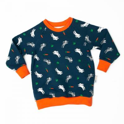 Pullover Sweater Baby Frühchen Kinder Jungs Mädchen "Hasen" Kuschelsweat Geschenk Ostern