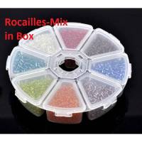 Rocailles-Mix in Box, Perlen, Glasperlen, bunt, Schmuckperlen Bild 1