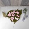 Dekomaterial, Schmetterlig aus Holz, rosa, Streuteile, Material, Bild 2