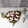 Dekomaterial, Schmetterlig aus Holz, rosa, Streuteile, Material, Bild 4