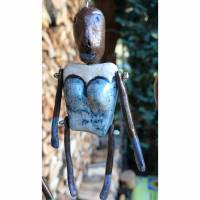 Keramik-Figur "Lady in Blue" in Geschenkbox mit Schuber - Geldgeschenk Bild 1