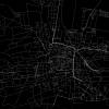 Stadtplan MÜHLHAUSEN - Just a Black Map I Digitaldruck Stadtkarte citymap City Poster Kunstdruck Stadt Karte Bild 2