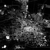 Stadtplan MÜHLHAUSEN - Just a Black Map I Digitaldruck Stadtkarte citymap City Poster Kunstdruck Stadt Karte Bild 4
