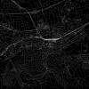Stadtplan PFORZHEIM - Just a black Map I Digitaldruck Stadtkarte citymap City Poster Kunstdruck Stadt Karte Bild 2