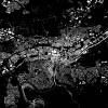 Stadtplan PFORZHEIM - Just a black Map I Digitaldruck Stadtkarte citymap City Poster Kunstdruck Stadt Karte Bild 3