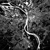 Stadtplan MÜHLHEIM - Just a black Map I Digitaldruck Stadtkarte citymap City Poster Kunstdruck Stadt Karte Bild 4