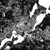 Stadtplan POTSDAM - Just a black Map I Digitaldruck Stadtkarte citymap City Poster Kunstdruck Stadt Karte Bild 4