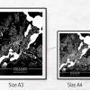 Stadtplan POTSDAM - Just a black Map I Digitaldruck Stadtkarte citymap City Poster Kunstdruck Stadt Karte Bild 5