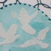 Glückwunschkarte zur Kommunion mit Tauben-Motiv, blau - weiß, Kommunionskarte für Jungen Bild 4