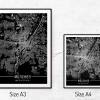 Stadtplan MÜNCHEN - Just a black Map I Digitaldruck Stadtkarte citymap City Poster Kunstdruck Stadt Karte Bild 5