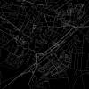 Stadtplan QUEDLINBURG - Just a black Map I Digitaldruck Stadtkarte citymap City Poster Kunstdruck Stadt Karte Bild 2