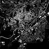 Stadtplan QUEDLINBURG - Just a black Map I Digitaldruck Stadtkarte citymap City Poster Kunstdruck Stadt Karte Bild 3