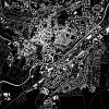 Stadtplan QUEDLINBURG - Just a black Map I Digitaldruck Stadtkarte citymap City Poster Kunstdruck Stadt Karte Bild 4