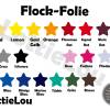 Bügelbild One mit Zahl und Sterne zum ersten Geburtstag in Flex, Flock, Glitzer, Effekt Bild 9