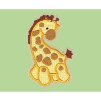 Applikation süße Baby-Giraffe zum Aufbügeln Bild 1